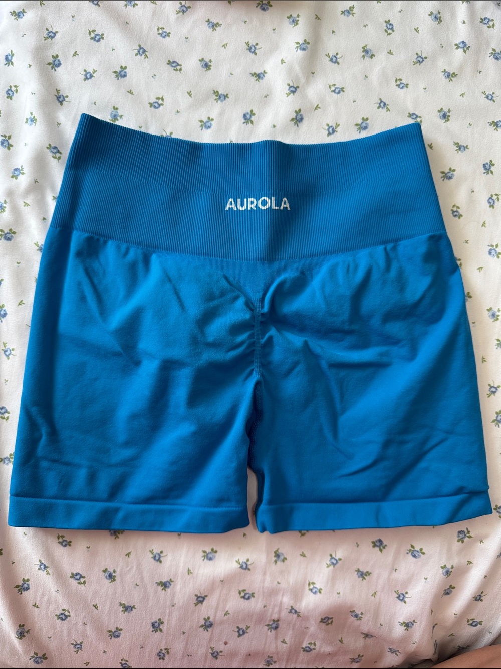 Aurora Women's Teal High-Waist Bike Shorts